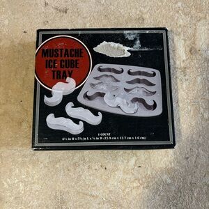 Mustache Ice Cube Tray New